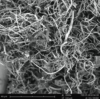 图片 氧化铝纳米纤维，Aluminum oxide nanofibers