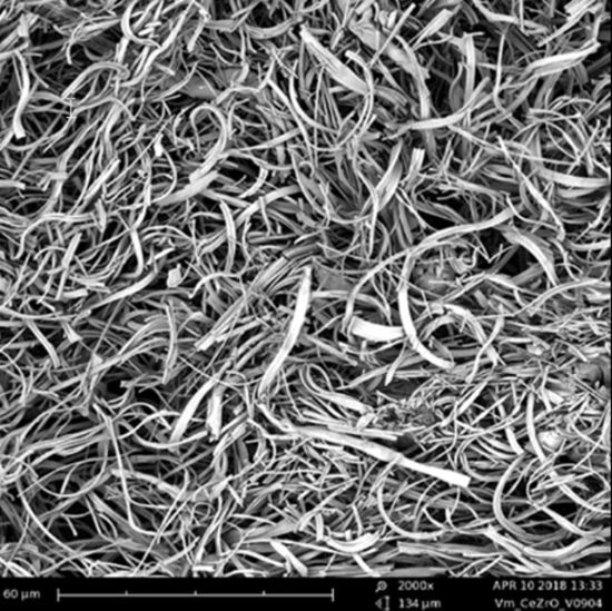 图片 氧化锆铈纳米纤维，Cerium Zirconium oxide nanofiber (Ce:Zr ratio 50:50)