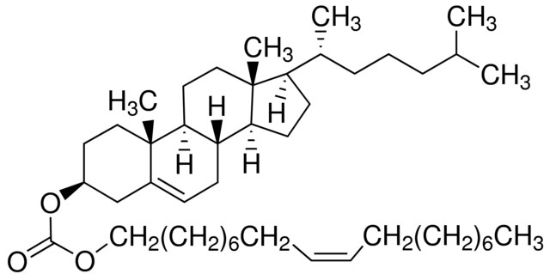 图片 胆固醇油烯基碳酸酯，Cholesteryl oleyl carbonate [COC]；liquid crystal