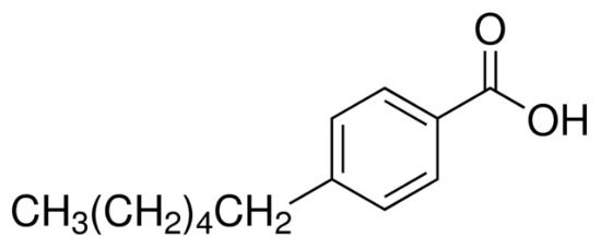 图片 4-正己基苯甲酸，4-Hexylbenzoic acid；liquid crystal, 99%