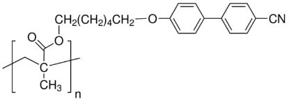 图片 聚[6-[4-(4-氰苯基)苯氧基]己基甲基丙烯酸酯]，Poly[6-[4-(4-cyanophenyl)phenoxy]hexyl methacrylate]；average Mn ~20,000