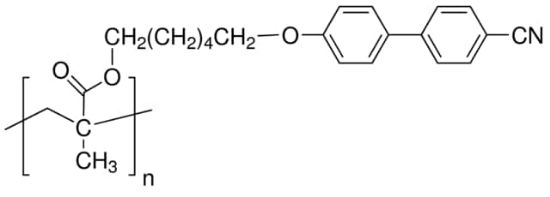图片 聚[6-[4-(4-氰苯基)苯氧基]己基甲基丙烯酸酯]，Poly[6-[4-(4-cyanophenyl)phenoxy]hexyl methacrylate]；average Mn ~20,000
