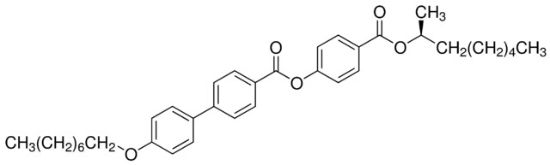 图片 (S)-4-[(1-甲基庚氧基)羰基]苯基4′-辛氧基-4-联苯基羧酸酯，(S)-4-[(1-Methylheptyloxy)carbonyl]phenyl 4′-octyloxy-4-biphenylcarboxylate [(S )-MHPOBC]；99%