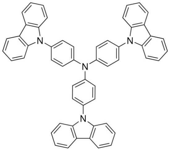 图片 三(4-咔唑-9-基苯基)胺，Tris(4-carbazoyl-9-ylphenyl)amine [TCTA]；97%