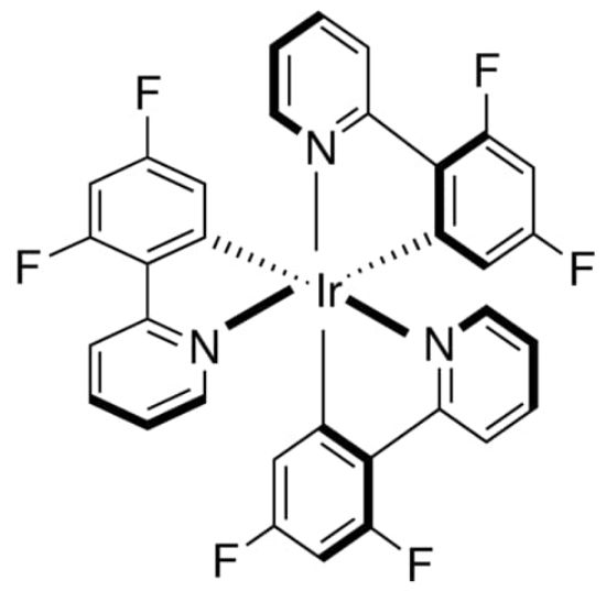 图片 三[2-(4,6-二氟苯基)吡啶-C2,N]铱(III)，Tris[2-(4,6-difluorophenyl)pyridinato-C2,N]iridium(III)；Ir(dFppy)3