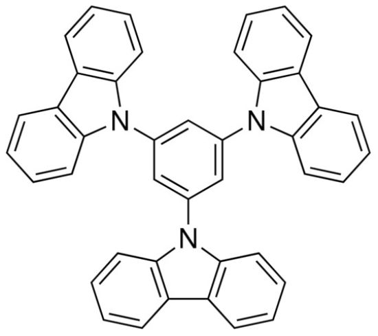 图片 1,3,5-三(N-咔唑基)苯，1,3,5-Tris(N-carbazolyl)benzene；97%