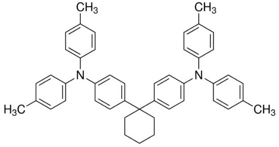 图片 4,4′-环己烯[N,N-双(4-甲基苯基)苯胺]，4,4′-Cyclohexylidenebis[N,N-bis(4-methylphenyl)benzenamine] [TAPC]；97%
