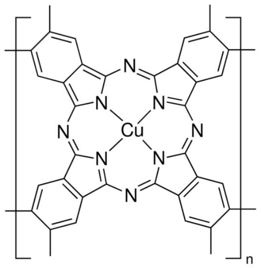 图片 聚酞菁铜，Poly(copper phthalocyanine)；Dye content 60 %