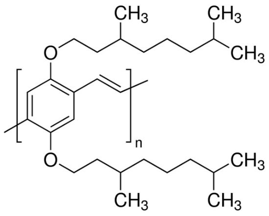 图片 聚[2,5-双(3′,7′-二甲基辛氧基)-1,4-亚苯基亚乙烯]，Poly[2,5-bis(3′,7′-dimethyloctyloxy)-1,4-phenylenevinylene]