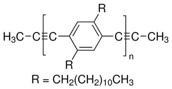图片 聚(2,5-双十二烷基苯撑-1,4-乙炔撑)，Poly(2,5-didodecylphenylene-1,4-ethynylene)