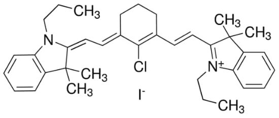 图片 IR-780碘，IR-780 iodide；Dye content ≥95 %