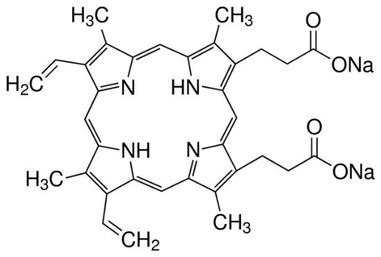 图片 原卟啉IX二钠盐，Protoporphyrin IX disodium salt [PpIX]；≥90% (HPLC)