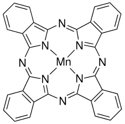 图片 酞菁化锰，Manganese(II) phthalocyanine