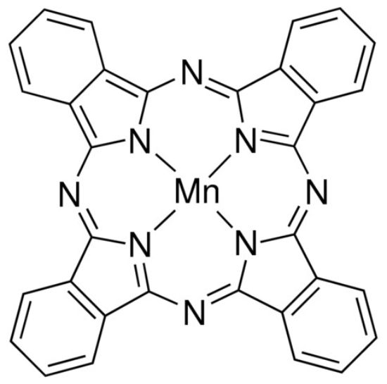图片 酞菁化锰，Manganese(II) phthalocyanine