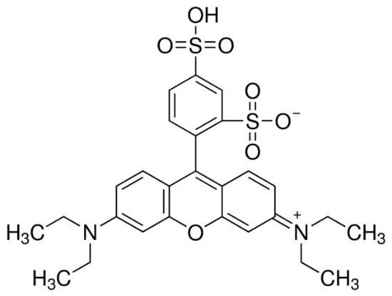 图片 磺酰罗丹明B, 酸式，Sulforhodamine B, acid form [SRB]；laser grade, Dye content 95 %