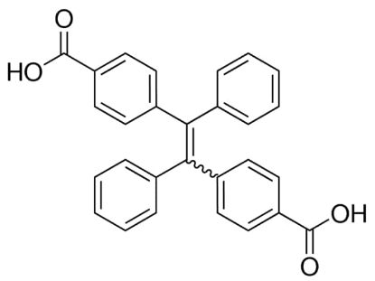 图片 4,4′-(1,2-二苯乙烯-1,2-二基)二苯甲酸，4,4′-(1,2-Diphenylethene-1,2-diyl)dibenzoic acid [TPE-CA]；≥98%