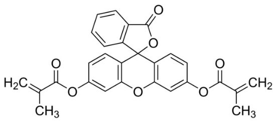 图片 荧光素O,O′-二甲基丙烯酸酯，Fluorescein O,O′-dimethacrylate；95%