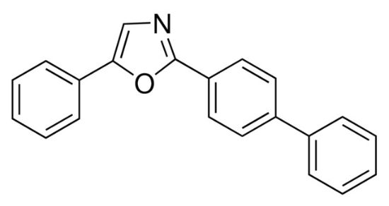 图片 2-(4-联苯基)-5-苯基噁唑，2-(4-Biphenyl)-5-phenyloxazole [BPO]；98%