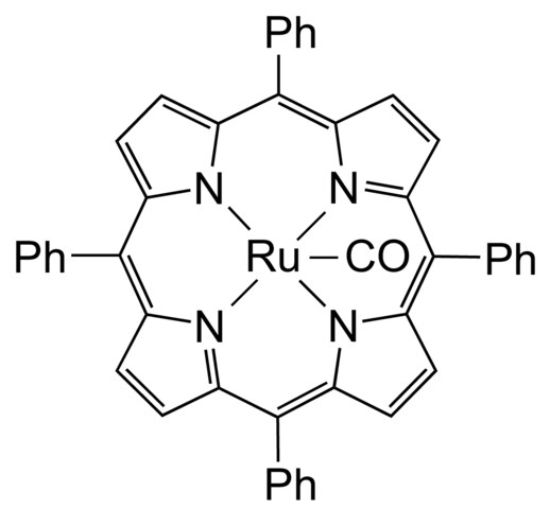 图片 5,10,15,20-四苯基-21H,23H-卟吩羰基钌(II)，5,10,15,20-Tetraphenyl-21H,23H-porphine ruthenium(II) carbonyl；Dye content ~80 %