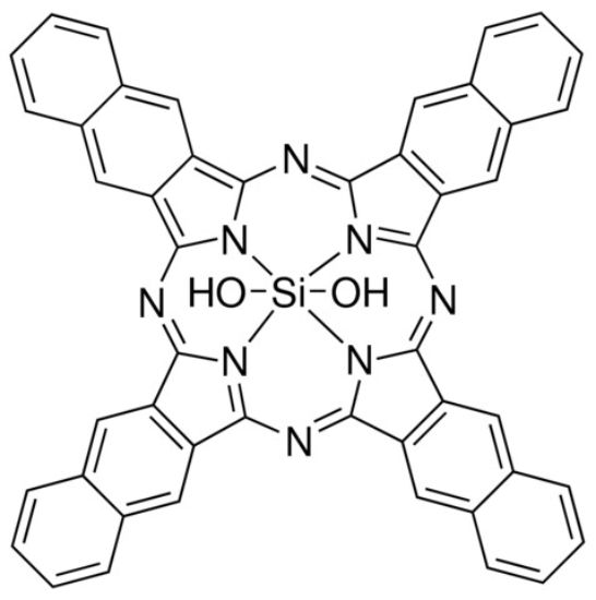 图片 2,3-萘醛菁二氢氧化硅，Silicon 2,3-naphthalocyanine dihydroxide；Dye content 80 %