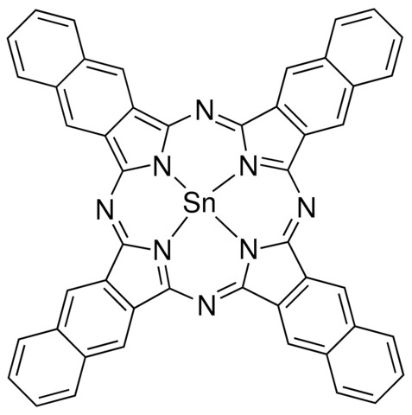 图片 2,3-萘酞菁锡(II)，Tin(II) 2,3-naphthalocyanine