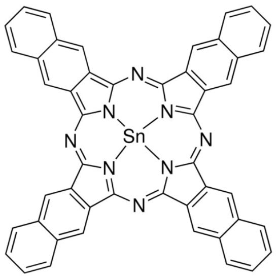 图片 2,3-萘酞菁锡(II)，Tin(II) 2,3-naphthalocyanine