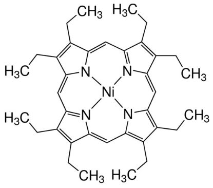 图片 2,3,7,8,12,13,17,18-八乙基-21H,23H-卟吩镍(II)，2,3,7,8,12,13,17,18-Octaethyl-21H,23H-porphine nickel(II)；97%