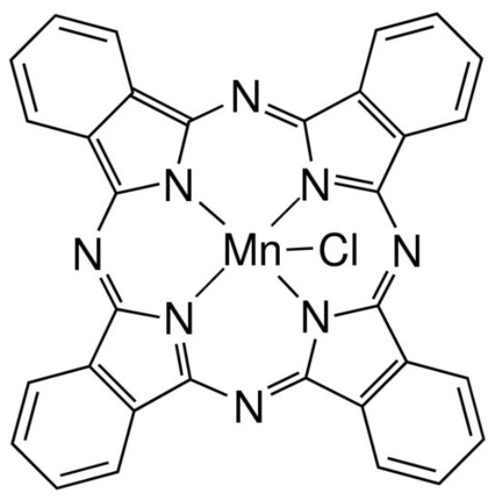 图片 酞菁氯化锰(III)，Manganese(III) phthalocyanine chloride；Dye content 85 %