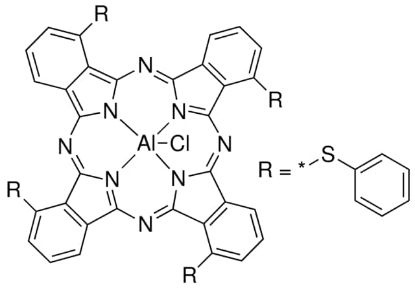 图片 氯化铝1,8,15,22-四(苯基硫代)-29H,31H-酞菁，Aluminum 1,8,15,22-tetrakis(phenylthio)-29H,31H-phthalocyanine chloride；Dye content 90 %