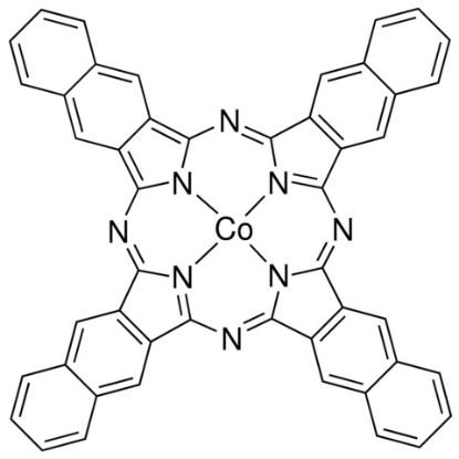 图片 2,3-萘氰钴，Cobalt(II) 2,3-naphthalocyanine；Dye content 85 %