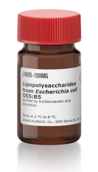图片 脂多糖来源于大肠杆菌055:B5；Lipopolysaccharides from Escherichia coli O55:B5 [LPS]；purified by trichloroacetic acid extraction