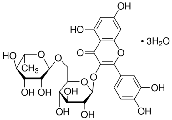 图片 芦丁三水合物，Rutin trihydrate；≥97.0%