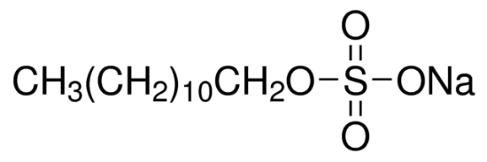 图片 十二烷基硫酸钠 [SDS]，Sodium dodecyl sulfate；An ionic detergent useful in electrophoretic separation of proteins and lipids.