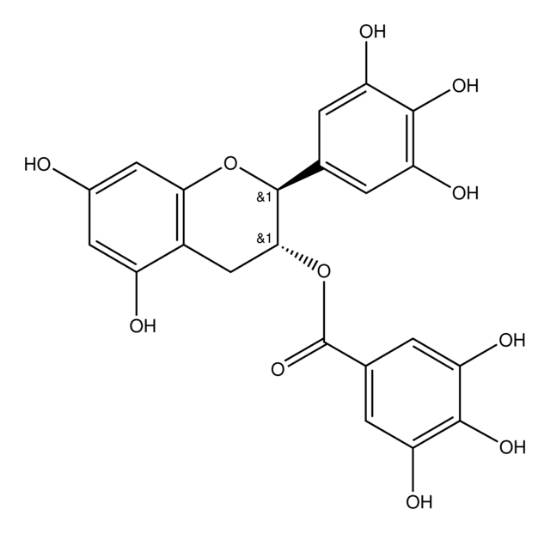 图片 (−)-没食子儿茶素没食子酸酯，(−)-Gallocatechin gallate；phyproof® Reference Substance, ≥95.0% (HPLC)