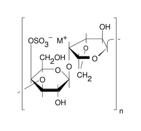 图片 κ-卡拉胶 [角叉菜胶]，κ-Carrageenan；sulfated plant polysaccharide