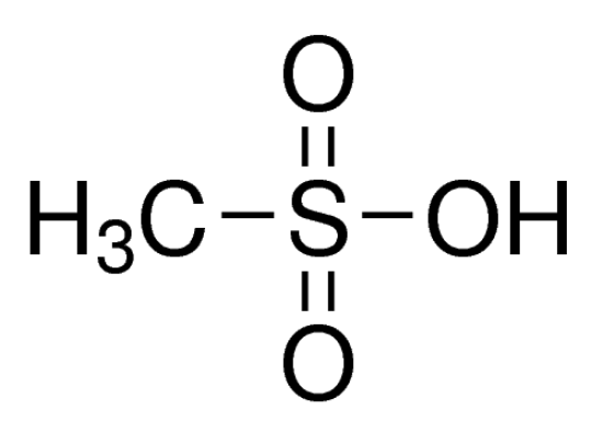图片 甲基磺酸 [甲烷磺酸, 甲磺酸]，Methanesulfonic acid [MSA]；suitable for HPLC, LiChropur™, ≥99.5% (T)