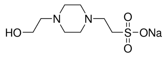图片 HEPES钠盐 [超纯级]，HEPES, Sodium Salt, ULTROL® Grade；A zwitterionic N-substituted aminosulfonic acid buffer. Useful in the pH 6.8-8.2 range. Has a pKa of 7.55 at 25°C. Absorbance (1.0 mM, H2O, 260 nm):0.10.
