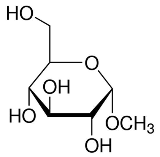图片 甲基α-D-吡喃葡萄糖苷，Methyl α-D-glucopyranoside；suitable for microbiology, ≥99.0%