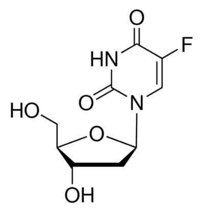 图片 5-氟-2′-脱氧尿嘧啶核苷 [氟脲苷]，5-Fluoro-2′-deoxyuridine [FUDR]；pharmaceutical secondary standard, certified reference material