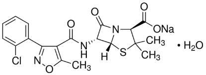 图片 氯唑西林钠盐一水合物，Cloxacillin sodium salt monohydrate；Pharmaceutical Secondary Standard; Certified Reference Material