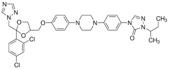 图片 伊曲康唑，Itraconazole；Pharmaceutical Secondary Standard; Certified Reference Material