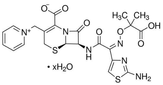 图片 头孢他啶水合物，Ceftazidime hydrate；95.0-102.0% anhydrous basis