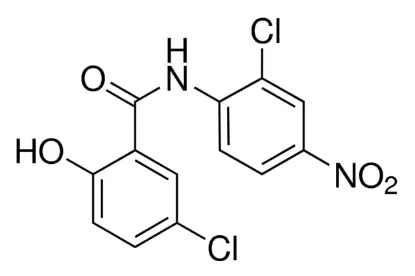 图片 氯硝柳胺，Niclosamide；98.0-101.0%