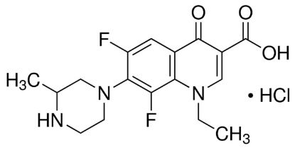 图片 盐酸洛美沙星，Lomefloxacin hydrochloride