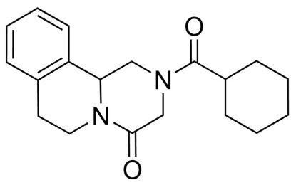 图片 吡喹酮，Praziquantel [PZQ]；anthelminic, neurogenic