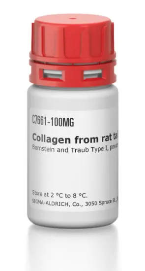图片 胶原蛋白I型来源于大鼠尾 [鼠尾胶原]，Collagen from rat tail [Col1a1]；Bornstein and Traub Type I, powder, BioReagent, suitable for cell culture