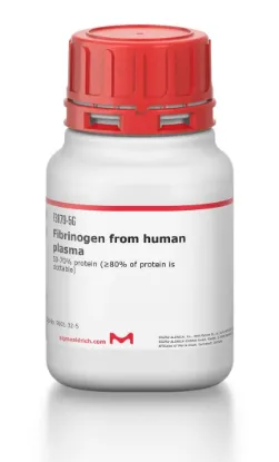 图片 人纤维蛋白原，Fibrinogen from human plasma [Factor I]；50-70% protein (≥80% of protein is clottable)