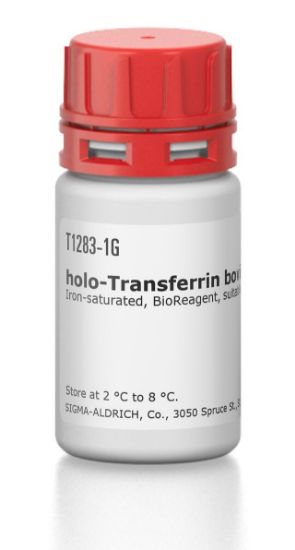 图片 牛全转铁蛋白 [牛转铁蛋白]，holo-Transferrin bovine；Iron-saturated, BioReagent, suitable for cell culture, 97-100% (agarose gel electrophoresis)