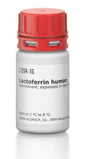 图片 重组人乳铁蛋白，Lactoferrin human [LF]；recombinant, expressed in rice, Iron saturated, ≥90% (SDS-PAGE)