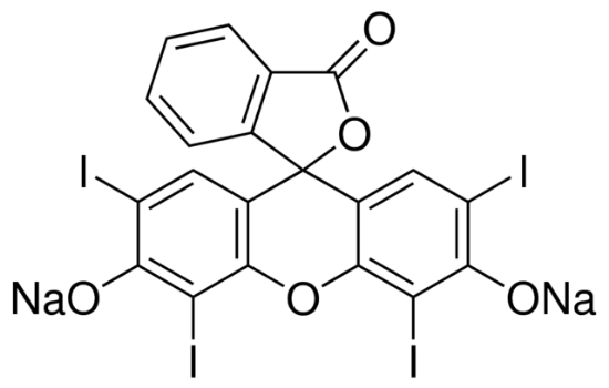 图片 四碘荧光素钠盐 [赤藓红B, 曙红B]，Erythrosin extra bluish [Erythrosin B]；analytical standard, ≥98.0% (HPLC)